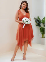 Knee Length Chiffon Bridesmaid Dress(Final Sale)
